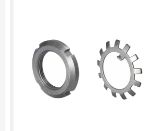  Bearings, nuts for bearing components/toothed anti loosening washers for bearings